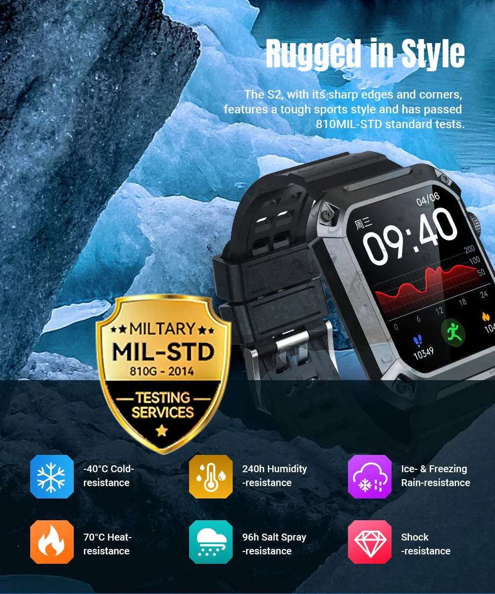Sport Mode Smart Watch Three-proof Heart Rate And Blood Pressure Sport Mode Smart Watch