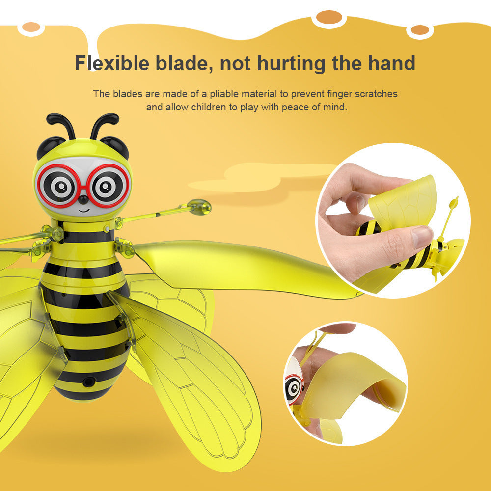Drone Helicopter Mini Flying Ball Bee Toys - Rc Infrared Induction Drone Helicopter With Shinning Gesture Sensing Bee Flying Vehicle