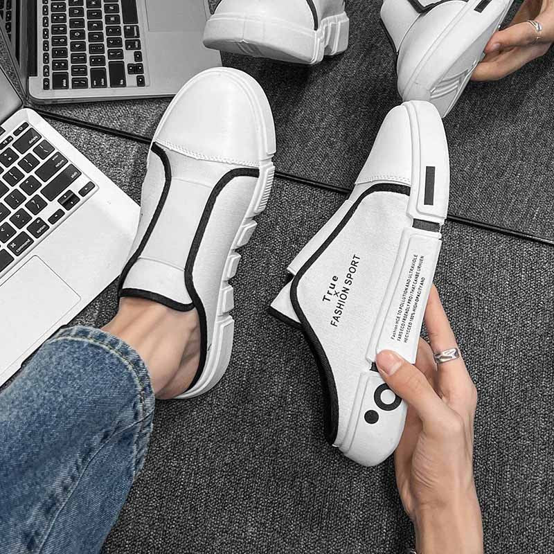 Outdoor Flats Slippers Breathable Lightweight Half Closed Toe Shoes Men - sumet.shop