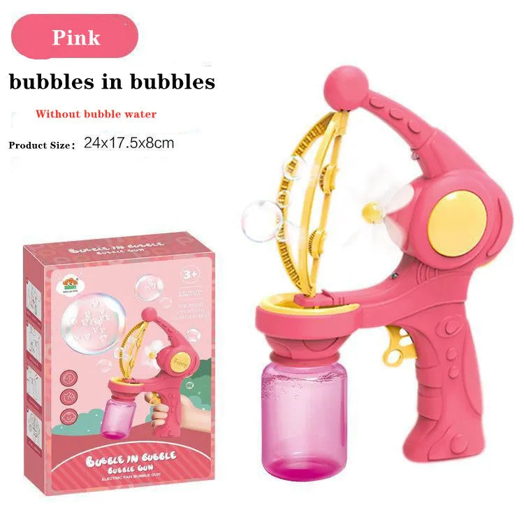 Automatic Bubble Machine Toy Colorful Bubble Machine