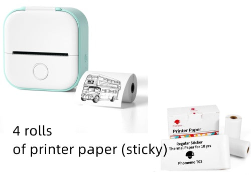 Portable Mini Thermal Label Printer Home Photo Printer Bluetooth-compatible Mini