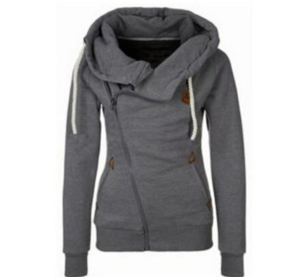 Sweatshirt Jacket Sweatshirt Cardigan Side Zip Hooded Sweatshirt Jacket