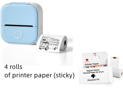 Portable Mini Thermal Label Printer Home Photo Printer Bluetooth-compatible Mini