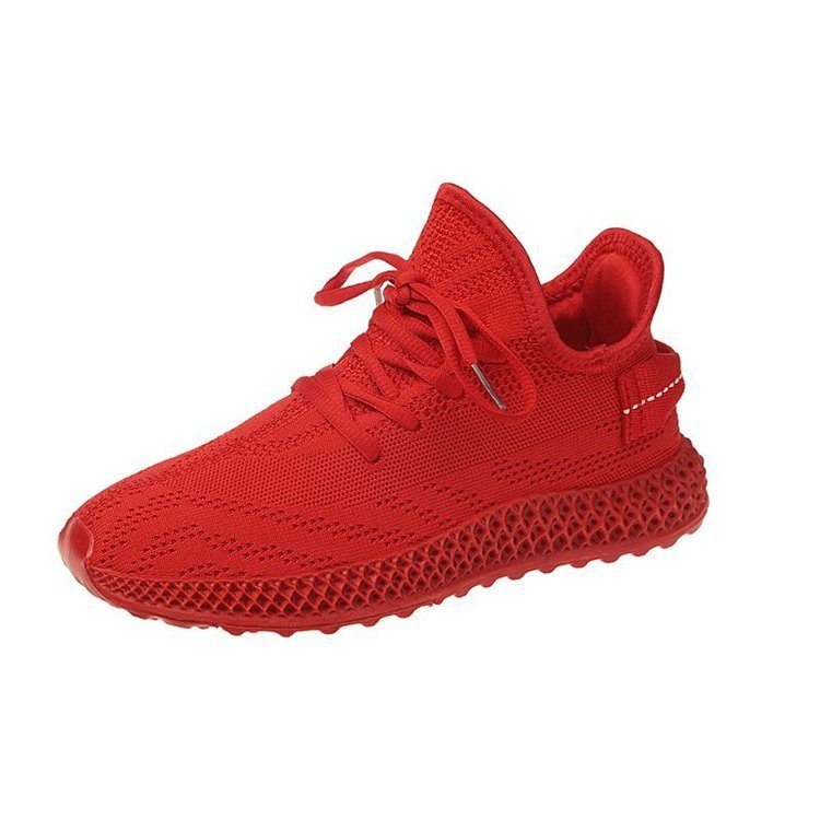 sports running shoes Women's new flying woven casual sports running shoes