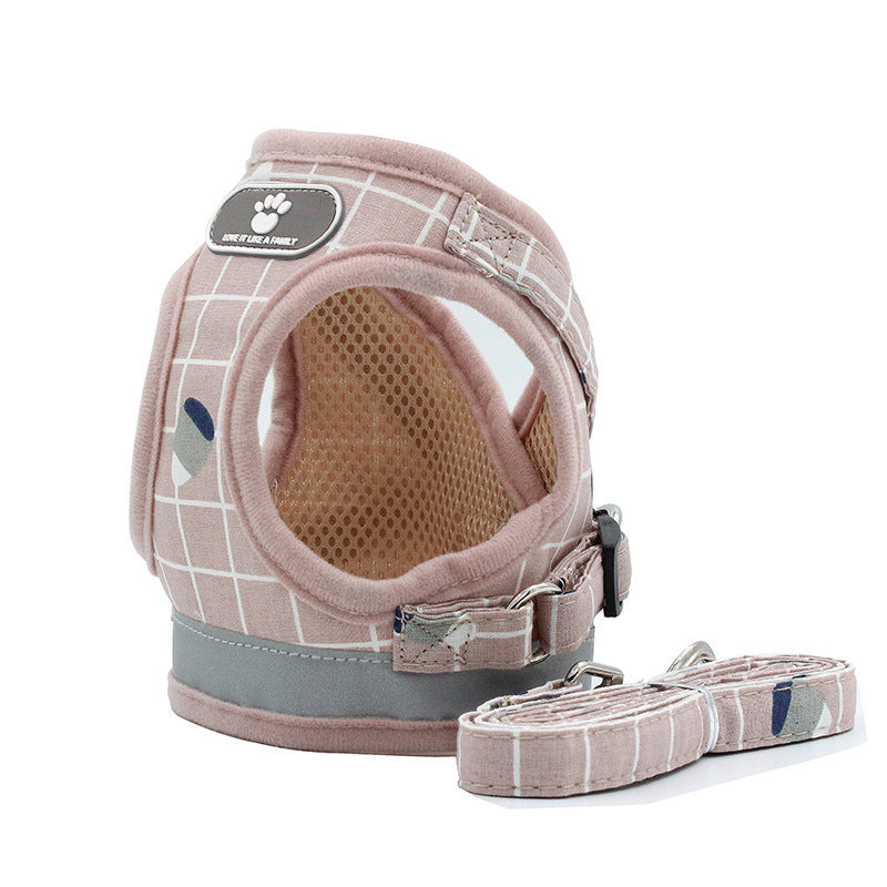 Dog Harness Breathable Mesh Small Dog Harness and Leash