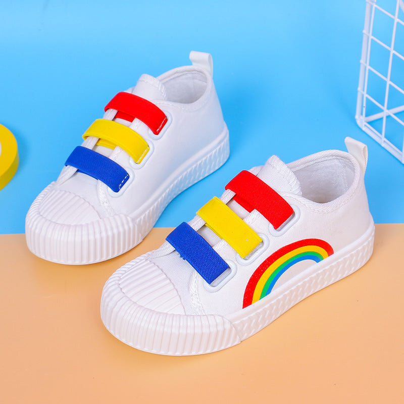 Boys And Girls Sneakers Spring Rainbow Boys And Girls Sneakers Canvas Shoes