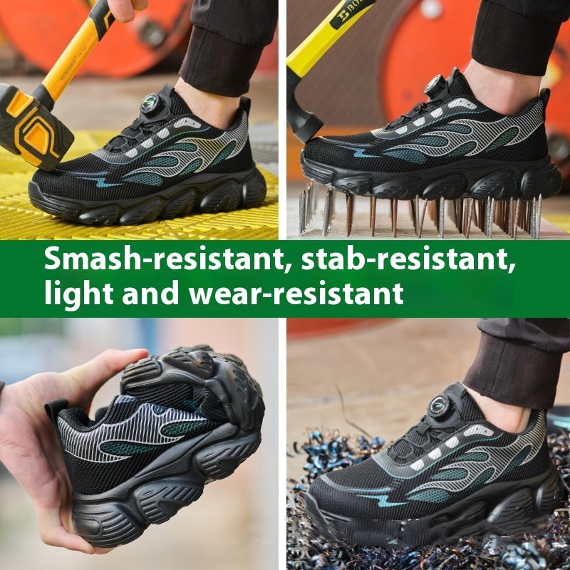 Shoes Anti-smashing And Anti-penetration Mesh Breathable Four Seasons Labor Protection Shoes Men Anti-smashing And Anti-penetration