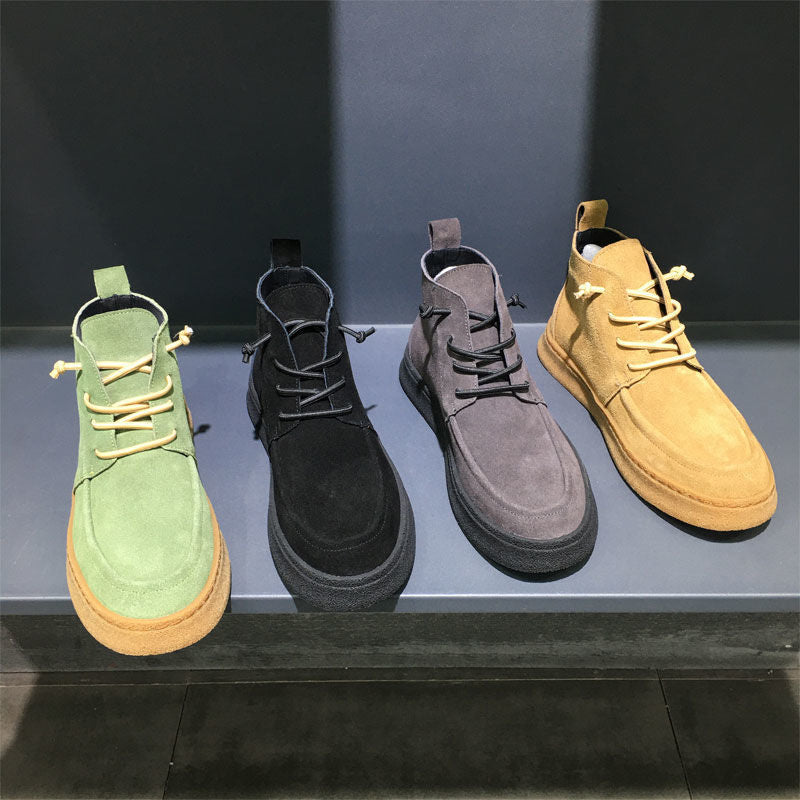 Thick Sole Shoes Trendy One-step Casual All-match High-top Thick Sole Shoes