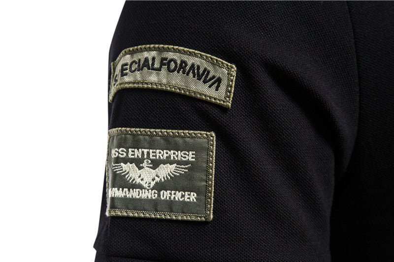 Men's Outdoor Military Style Air Force Short Sleeve Lapel - sumet.shop