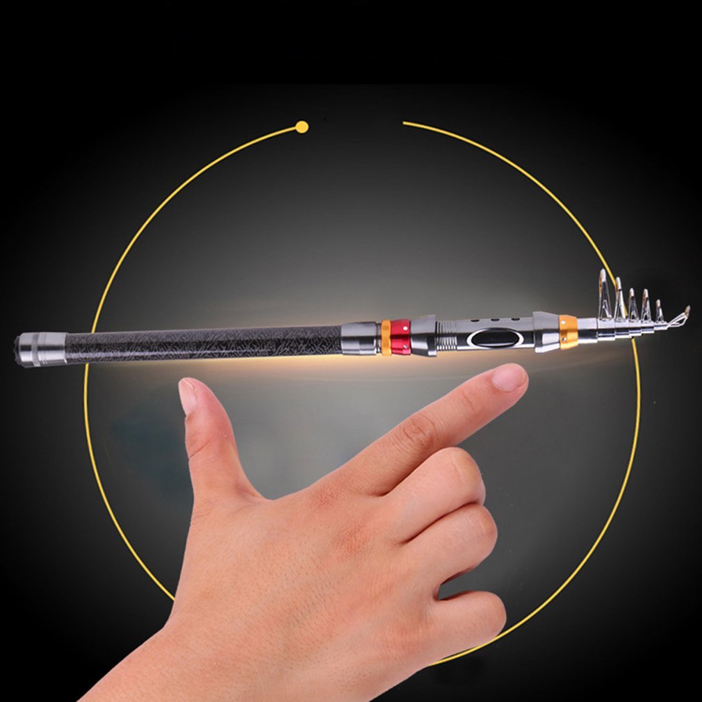 Fishing-Rod-Set Lures Spinning Reel Combo Line Telescopic Carbon-Fiber Travel And - sumet.shop