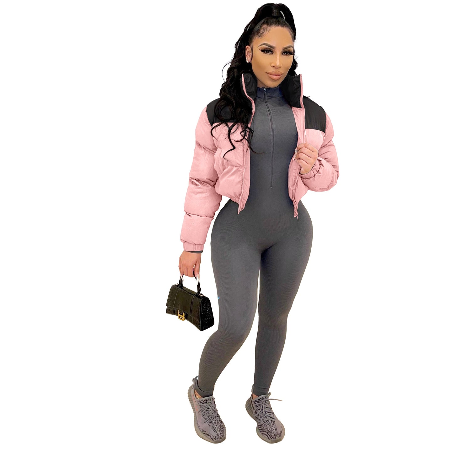 Women's Coat Fashionable Brand Cotton-padded Jacket European And American