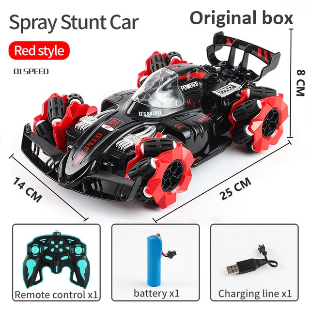 Stunt RC Car Toy 4WD Horizontal Drift Spray Stunt RC Car Toy