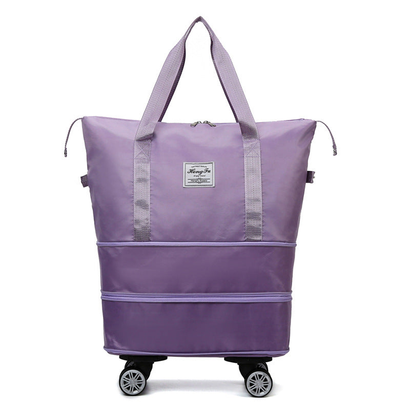 Handbag Women New Universal Wheel Travel Bag With Double-layer Dry And Wet Separation Fitness Yoga Shoulser Bags Sports Fitness Large Capacity Handbag Women