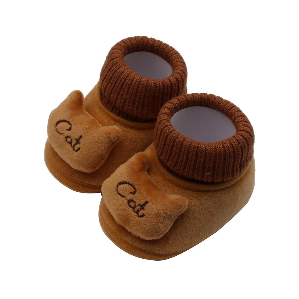 New Winter Baby Shoes Luokou Lace 0-3-6-9-12 Baby Toddler Shoes Can Not Fall