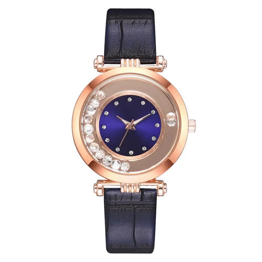 Rhinestone Ball Fashion Watch Fashion Serpentine PU Leather - sumet.shop