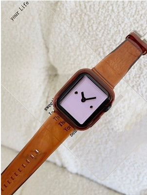 Watch Brown Transparent Suitable For Iwatch Watch Strap