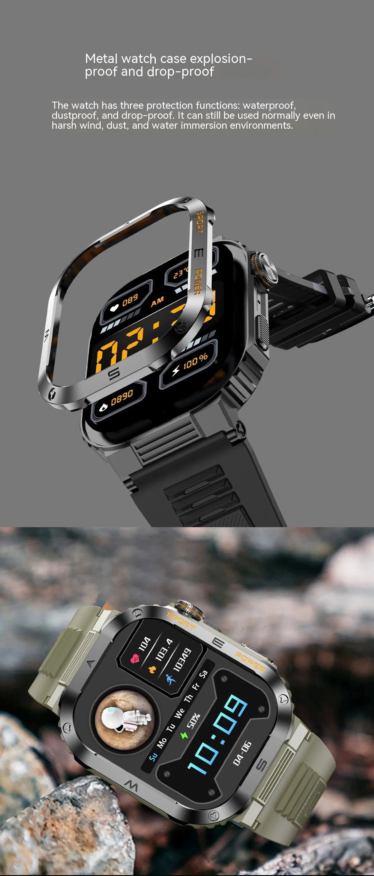 Sport Smart Watch MT39 Outdoor Three-proof Sport Smart Watch