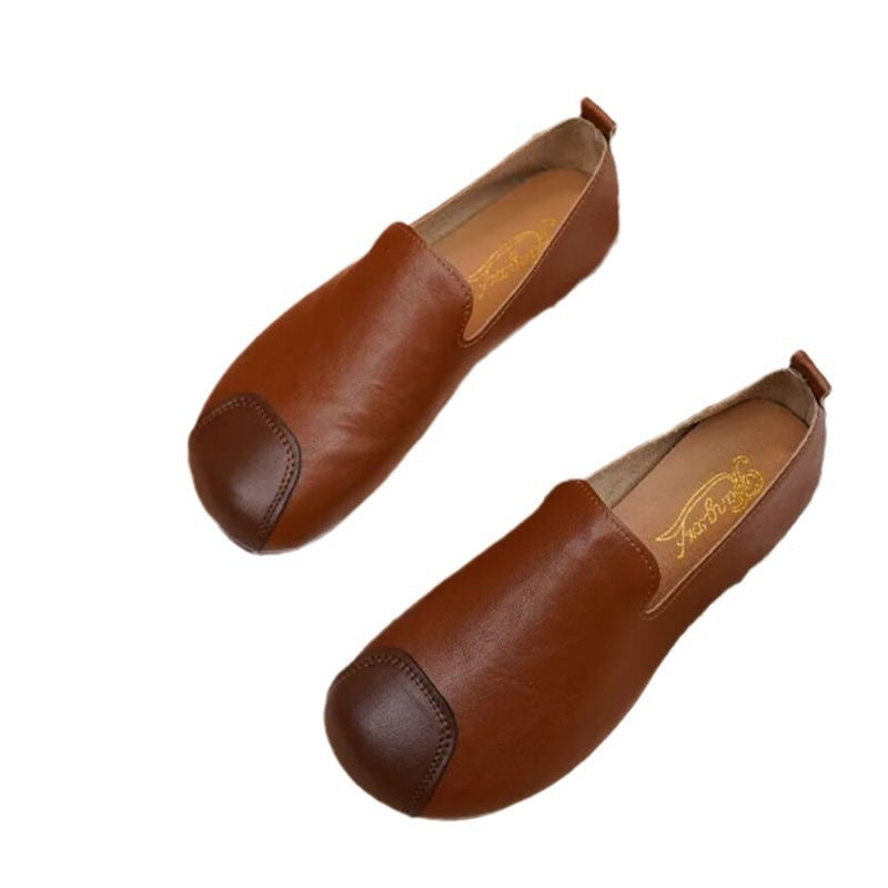 Flat Shoes Retro Women's Soft And Comfortable Smart Flat Shoes