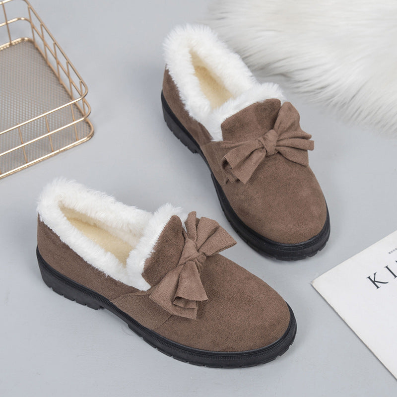 Gommino shoes Winter Fleece-lined Thickened Gommino Warm Non-slip