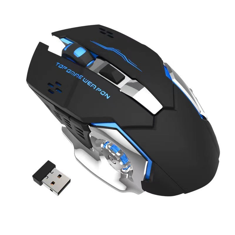 Luminous Game Mouse Mute Rechargeable Bluetooth Dual Mode