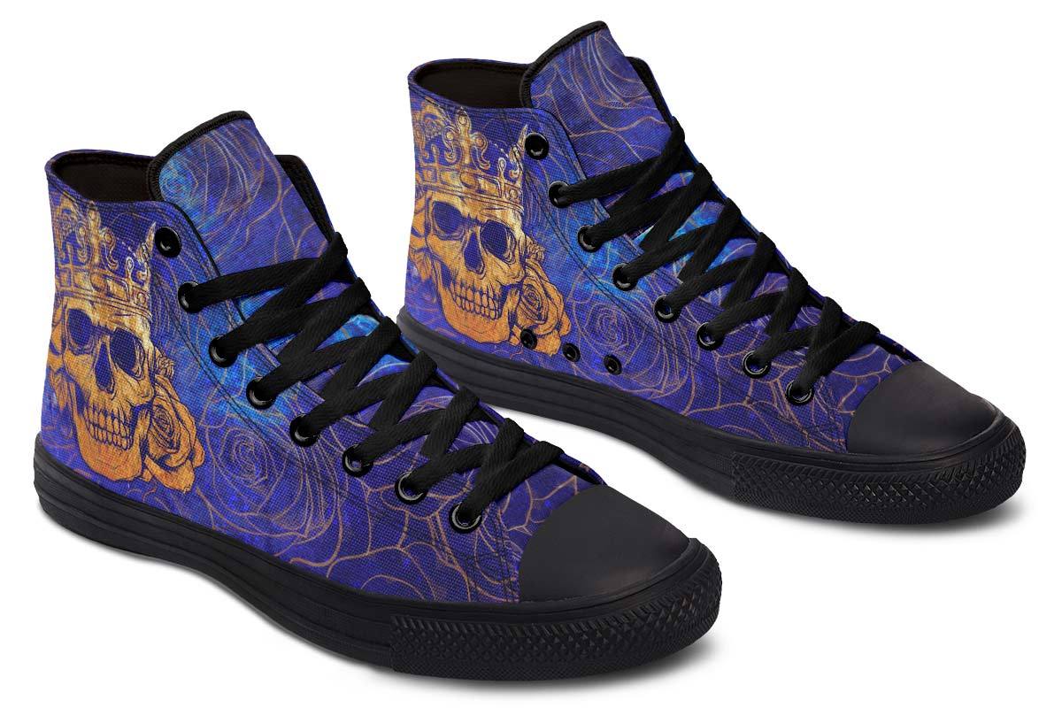 High-top Canvas Shoes Men's And Women's Fashion Color Printing High-top Canvas Shoes