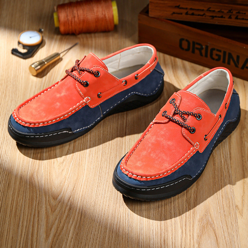 Large Size Shoes Retro Men's Large Size Shoes Color Matching