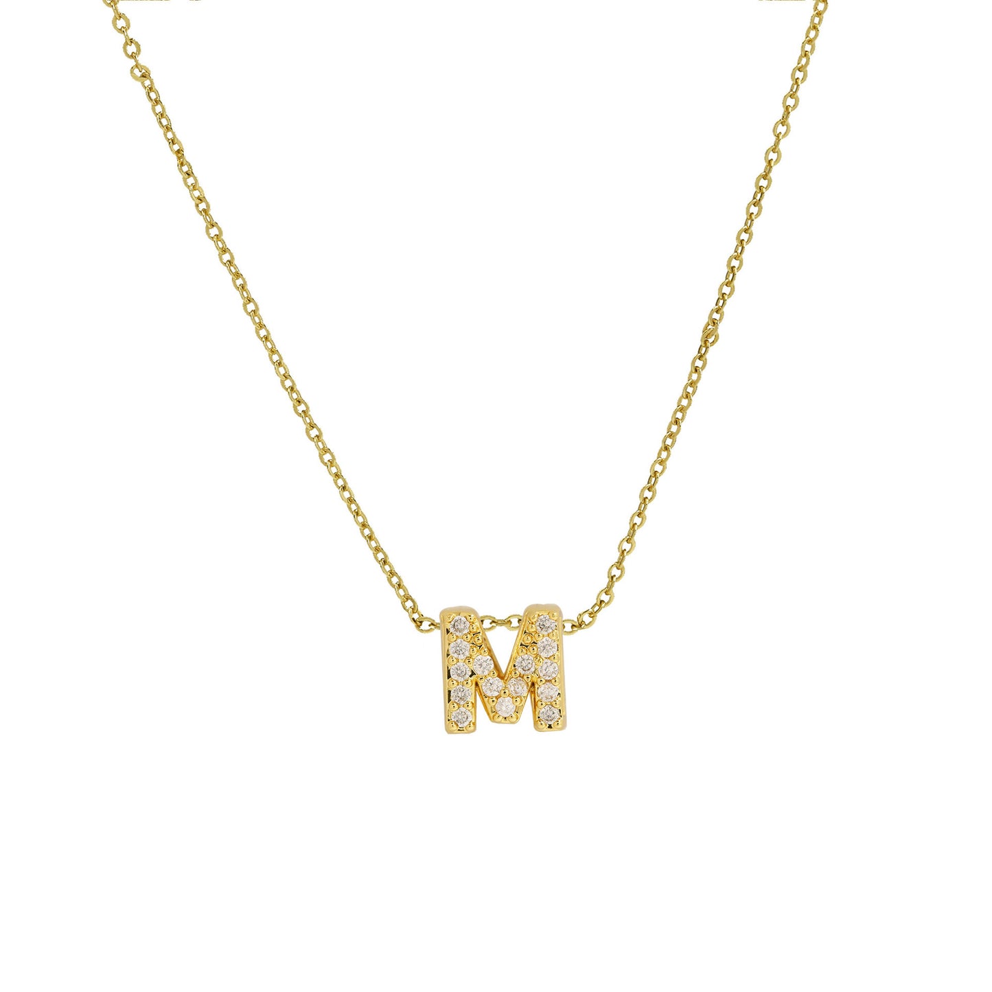 Necklace Pendant Gold Micro Inlaid With Diamond