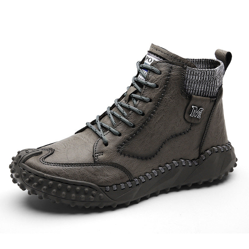 Cotton Sneaker Shoes Cotton Boots Men's Large Size Cotton Shoes Men's Plus Velvet High Top