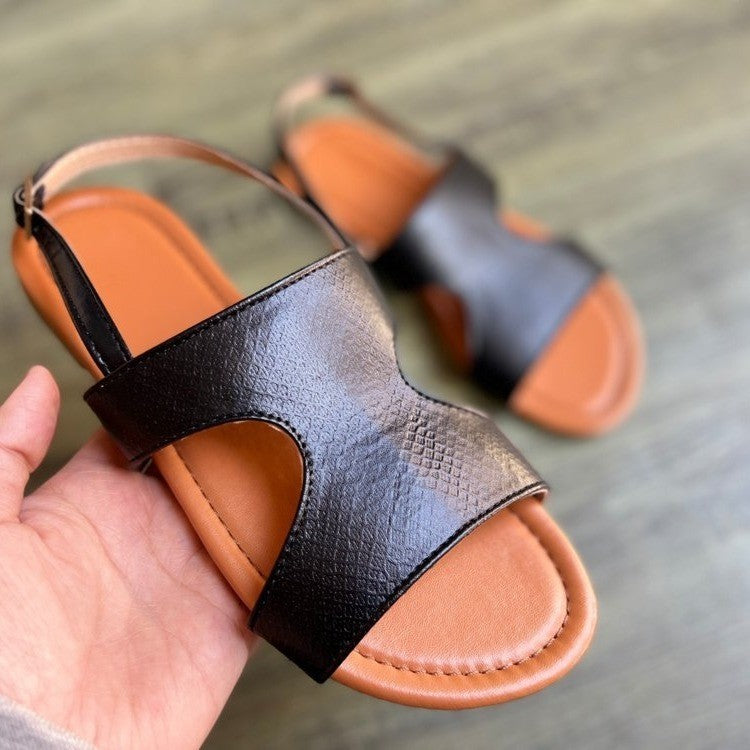 Sandals Women's Breathable Flat Solid Color Sandals