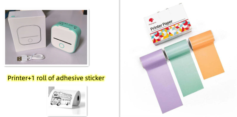 Portable Mini Thermal Label Printer Home Photo Printer Bluetooth-compatible Mini