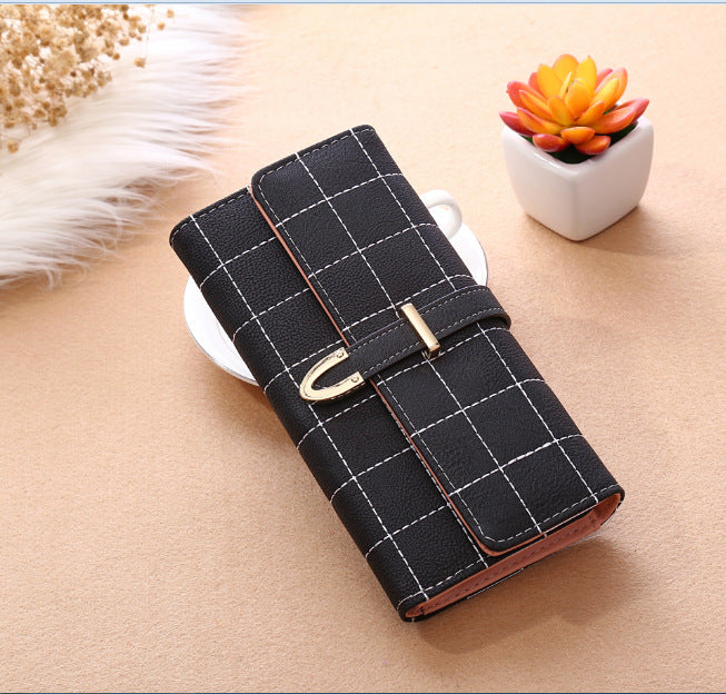 Long Wallet Frosted Lingge Long Wallet