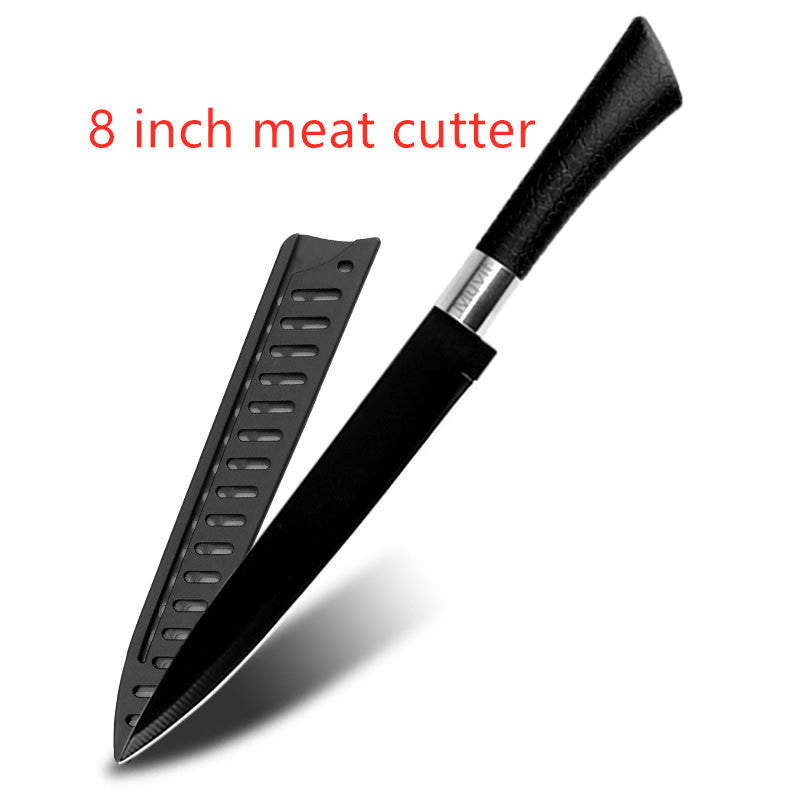 Stainless steel non stick knife spray paint knife horseshoe handle fruit knife