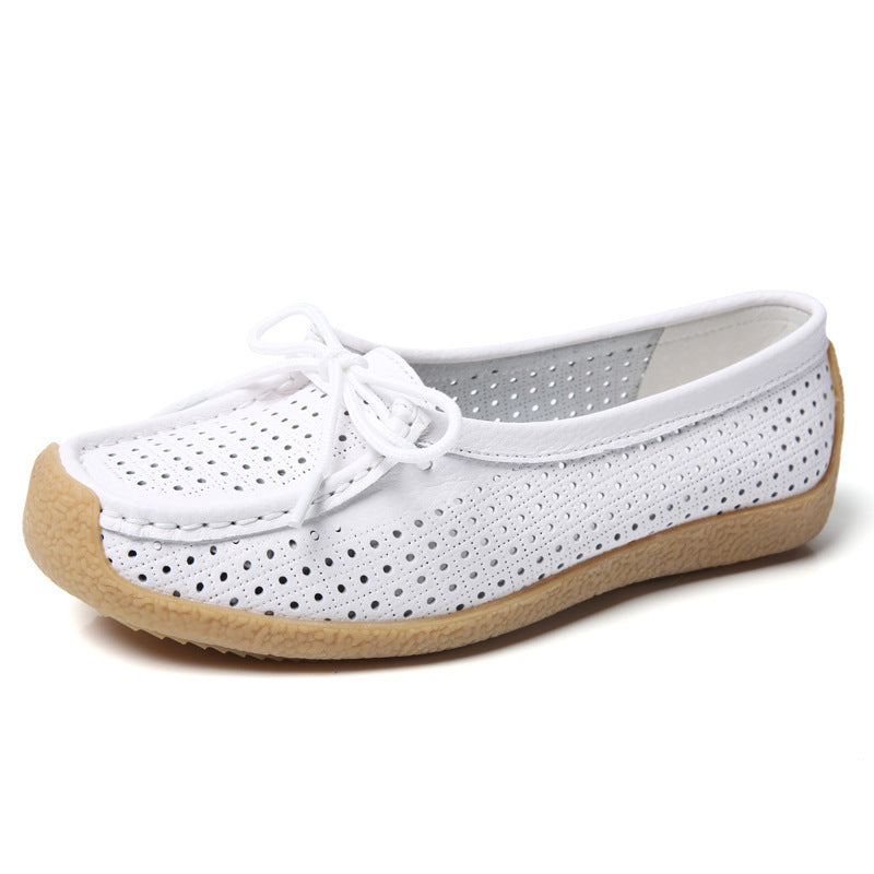 Flat Casual Shoes Comfortable Soft Sole Women's Shoes Hollow Flat Casual Shoes