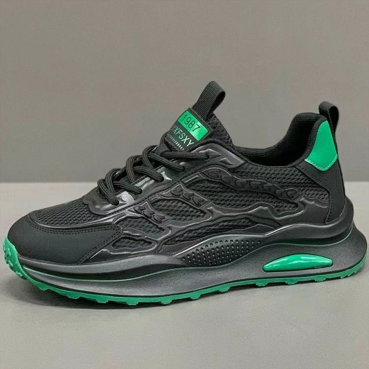 Shoes Lightweight White Laceup Sneakers Fashion Breathable Mesh Flat Shoes Lightweight Versatile Casual Running Walking Shoes