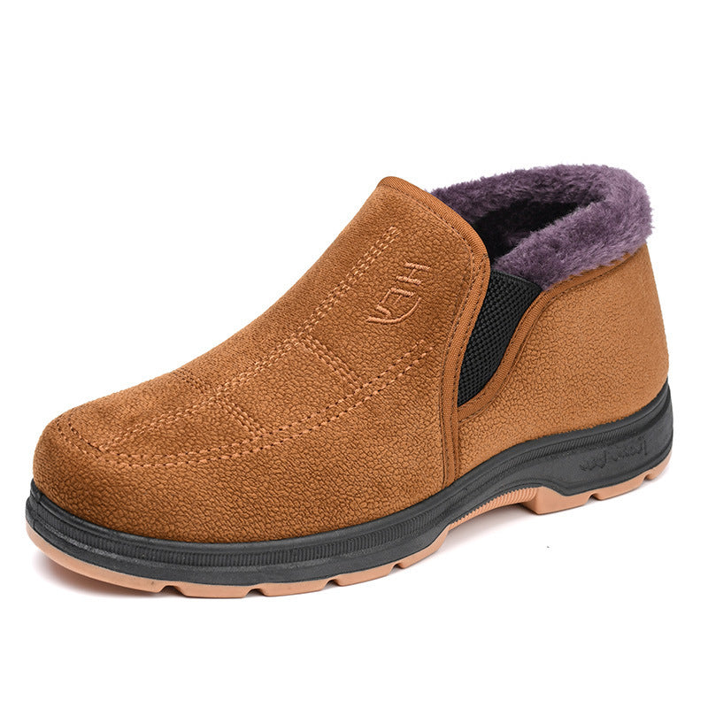Thick Male Boots Cotton-padded Shoes Men Winter Velvet And Thick Male Warm
