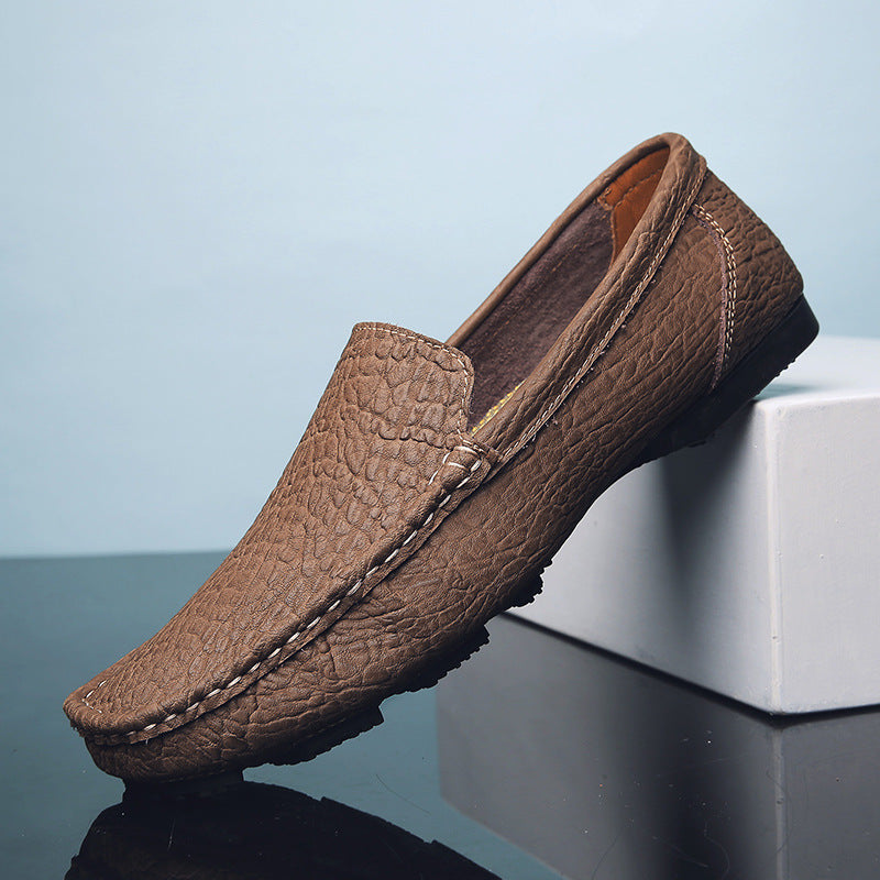 Set Foot Lazy Casual Hand Stitched Leather Shoes - sumet.shop