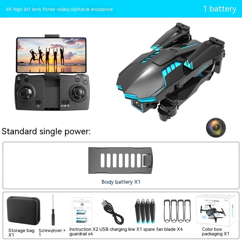Remote Control Aircraft Toy X6 Aerial 4k Dual Camera Obstacle Avoidance And Remote Control Aircraft Toy