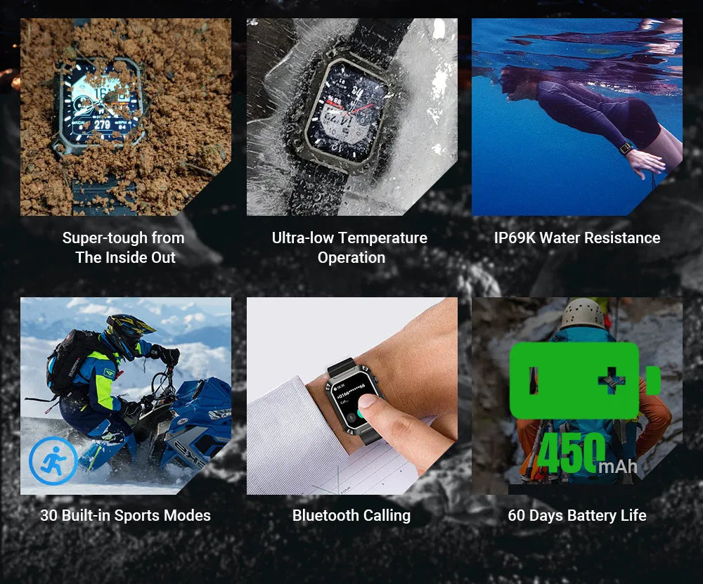 Sport Mode Smart Watch Three-proof Heart Rate And Blood Pressure Sport Mode Smart Watch