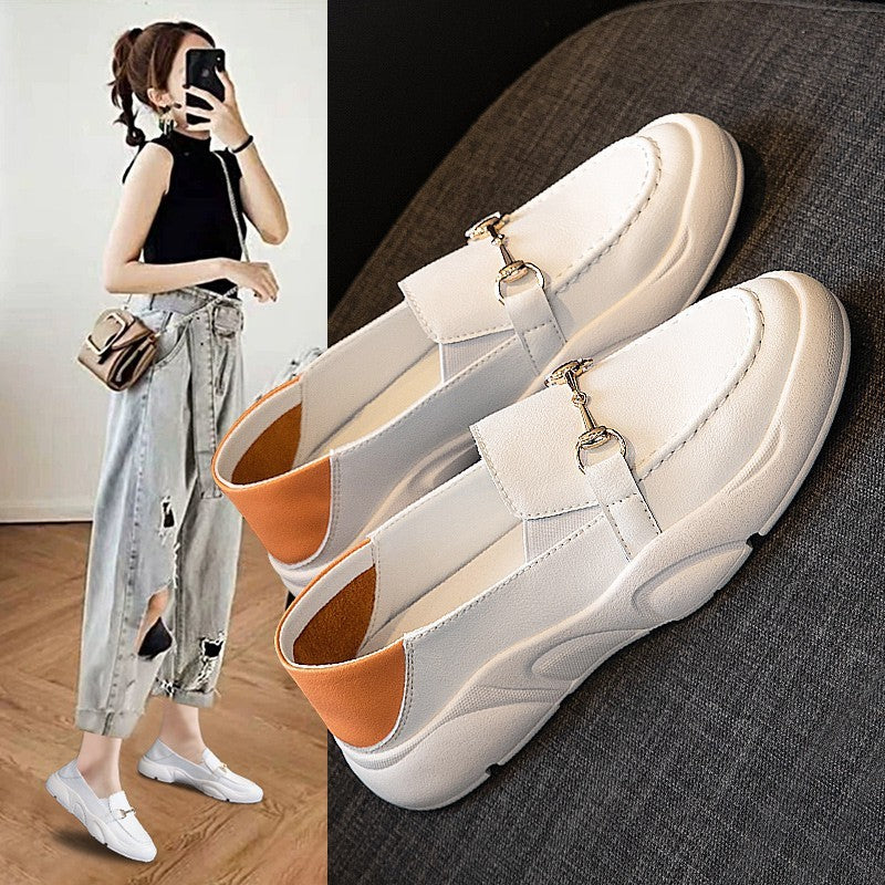 Leather Casual Shoes All-match Summer Leather Casual Shoes For Students