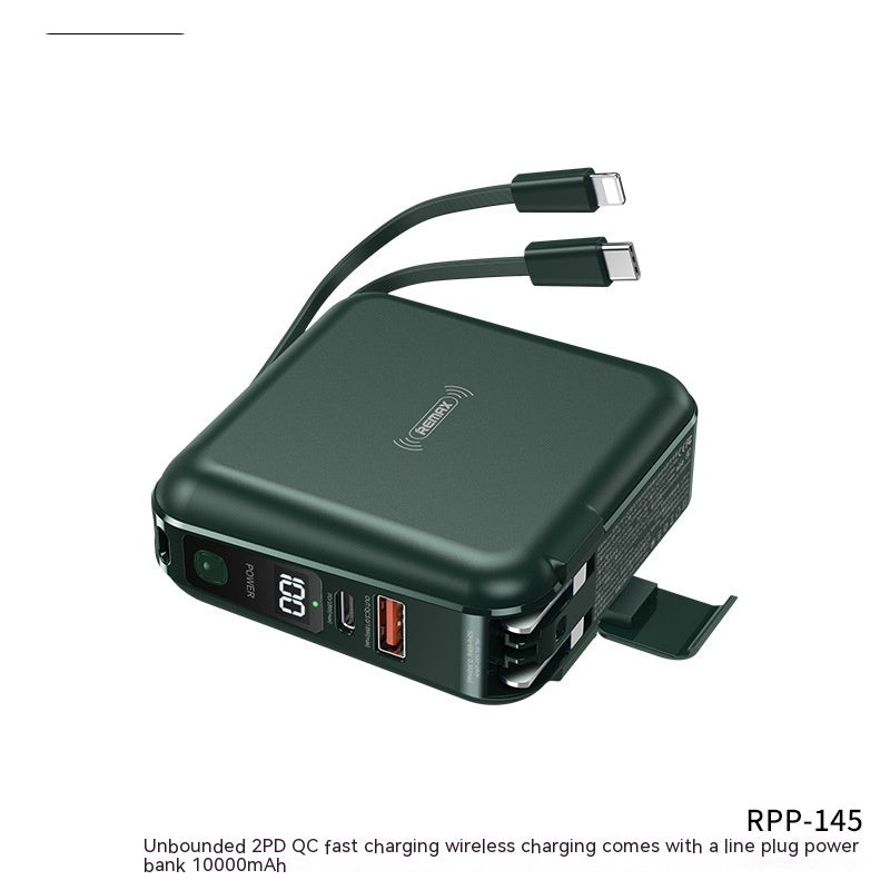 Magnetic Power Bank Unbounded Magnetic Power Bank With Plug
