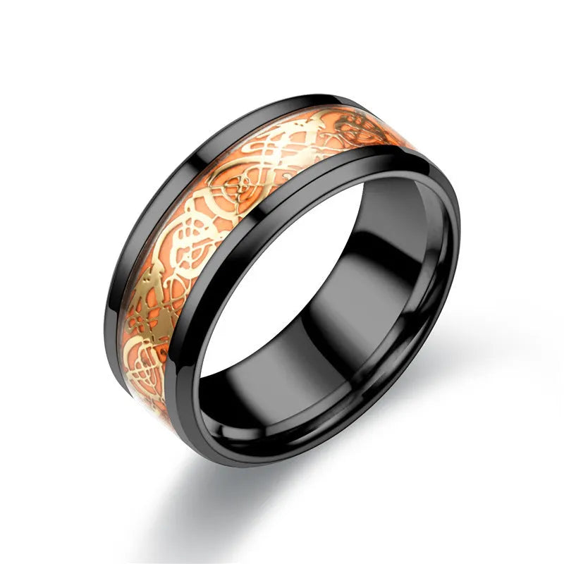 Luminous Ring Fashion Stainless Steel Luminous Ring
