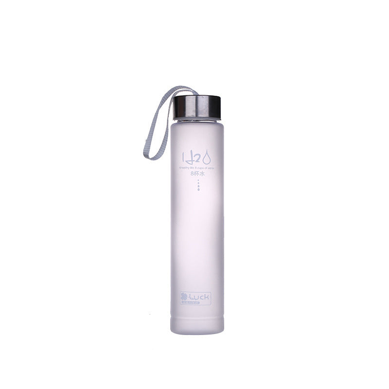 Frosted Plastic Cup Creative Fashion Candy Color H2O Transparent Frosted Plastic Cup