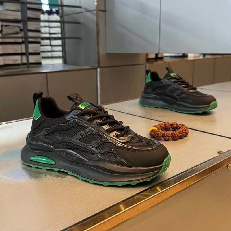 Shoes Lightweight White Laceup Sneakers Fashion Breathable Mesh Flat Shoes Lightweight Versatile Casual Running Walking Shoes