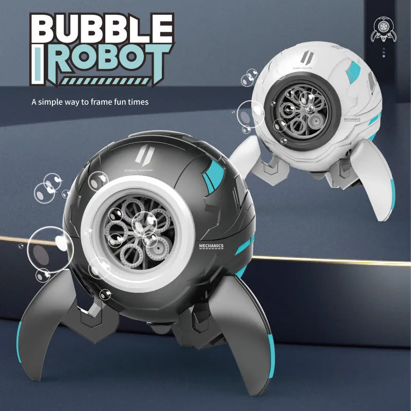 Bubble Machine With Light And Music New Electric Sci-Fi Bubble Machine With Light And Music