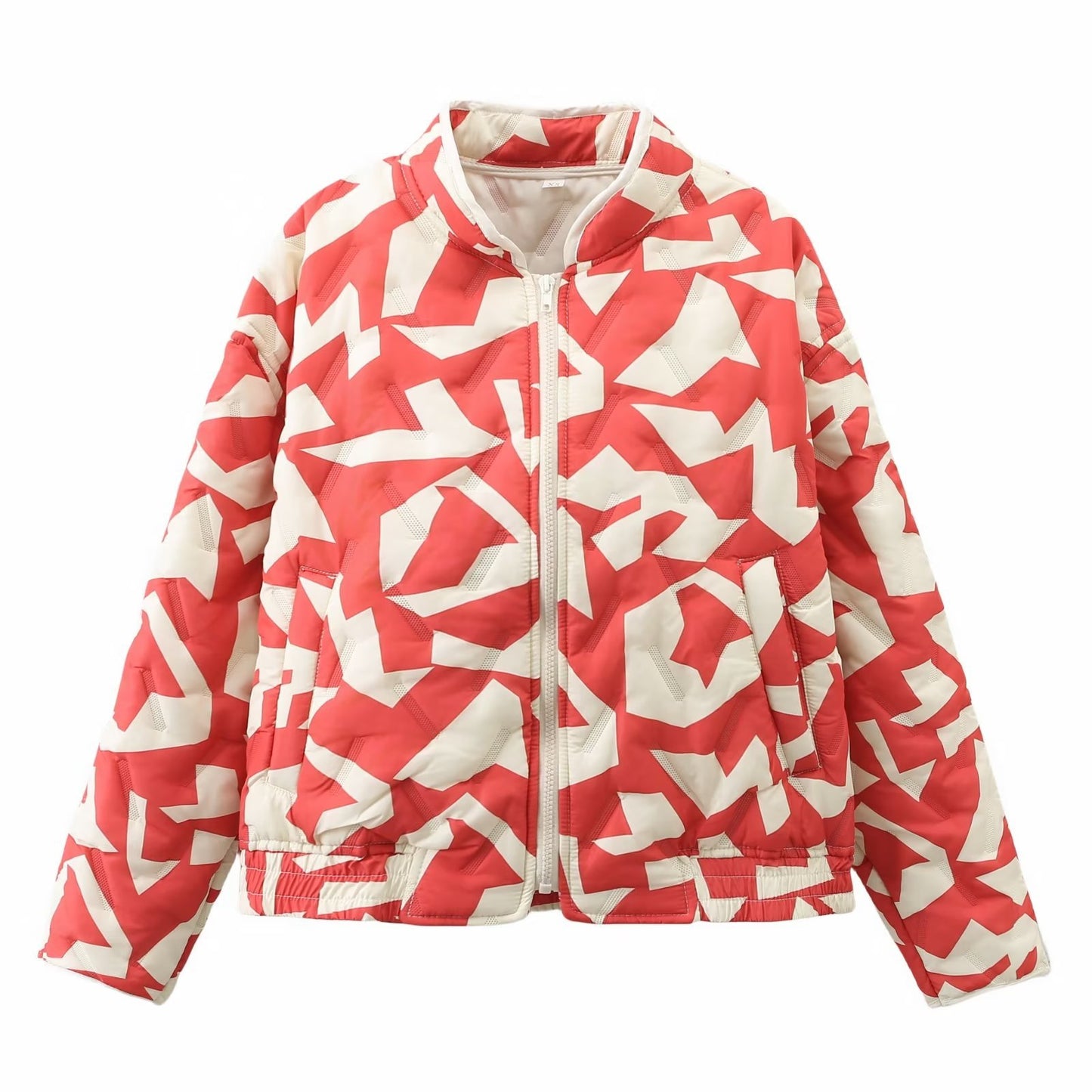 Women's Clothing Fashion Geometry Pattern Pattern Cotton Coat Jacket