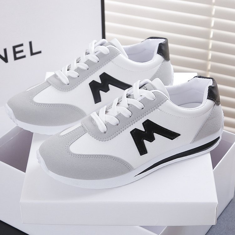 Running Shoes Bottom Argan Women's Leather Korean Style Versatile Student Casual Running Shoes