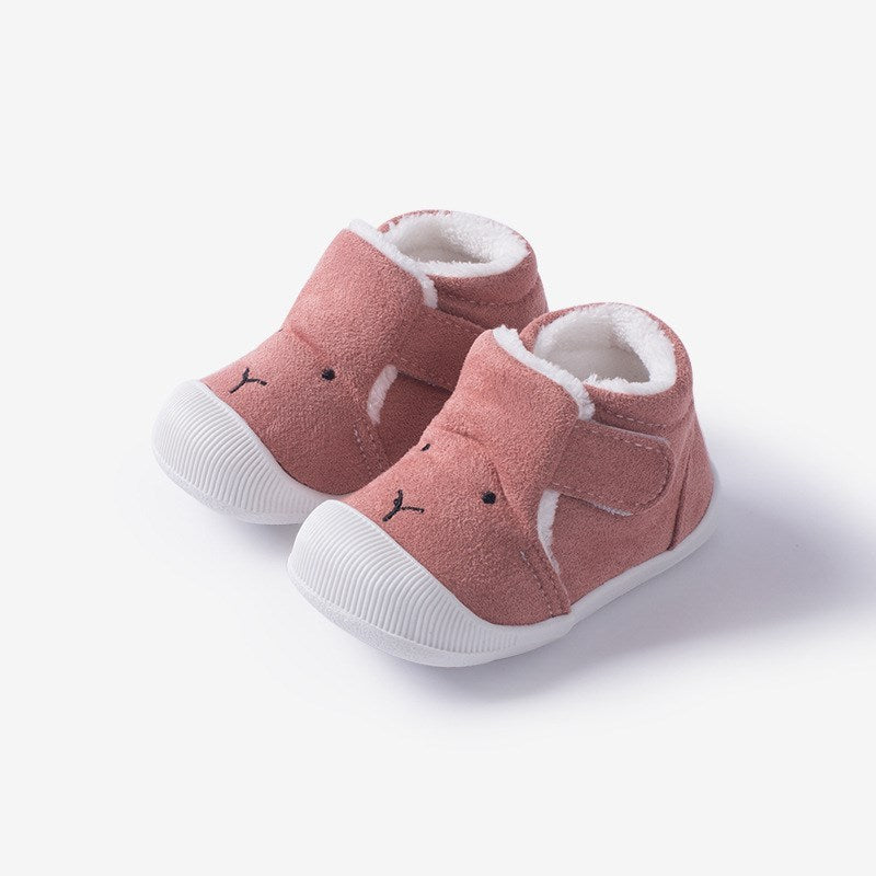 Plush warm walking shoes