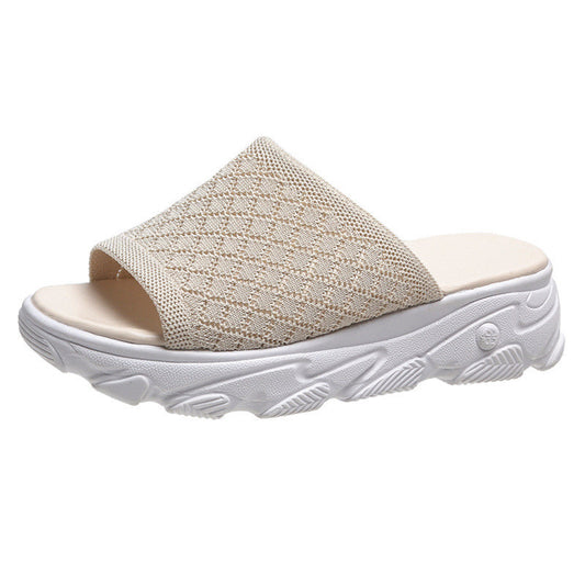 Low Heel Sandals Women's Home Platform Low Heel Sandals And Slippers