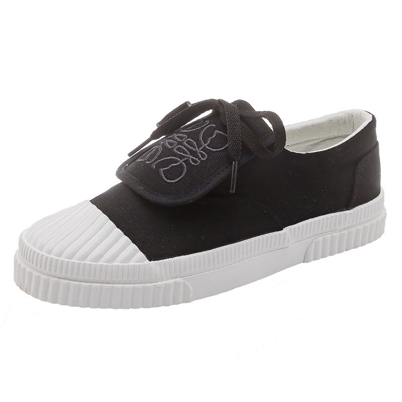Shoes Clamshell Canvas Female Niche Fashion Casual Small White Shoes