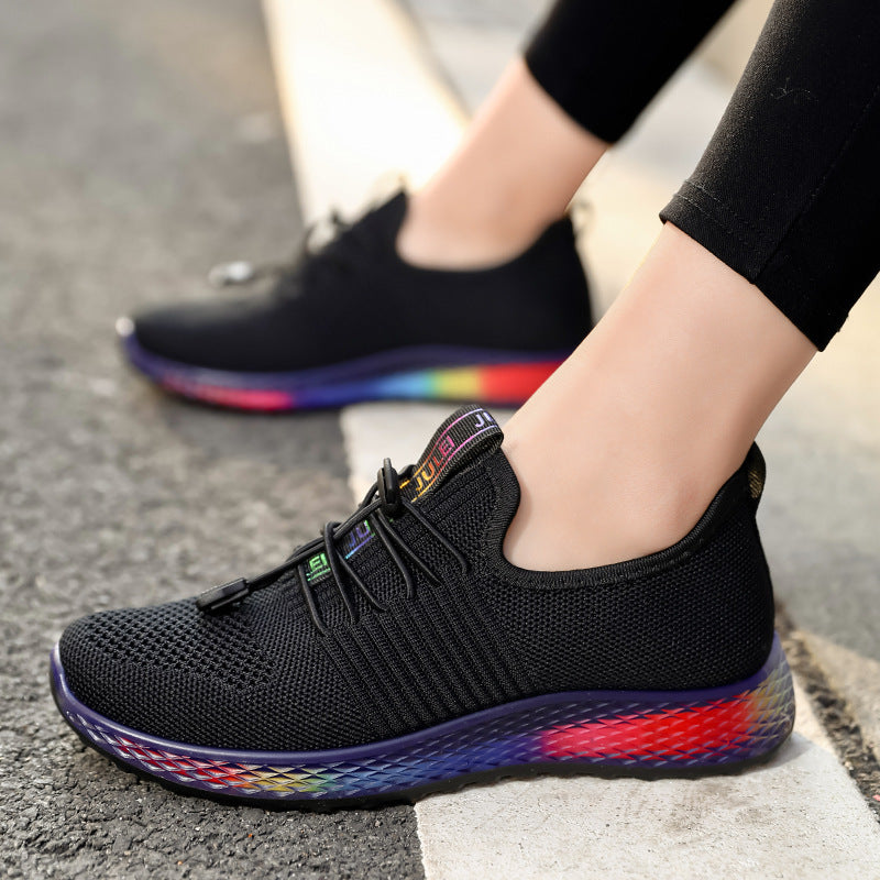 Lightweight Running Shoes Flying Woven Breathable Lightweight Running Shoes Casual Comfortable Breathable